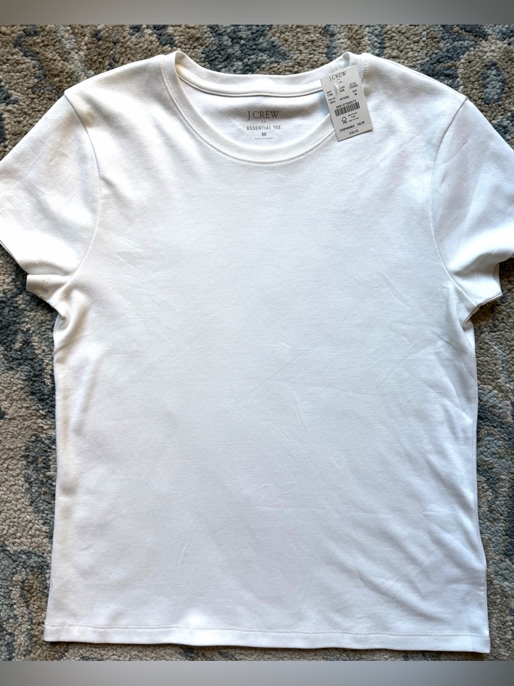 J. Crew Factory White Short Sleeve Crew Neck Tee NWT